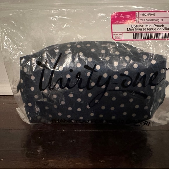 Uptown Mini Pouch navy dancing dot - Picture 2 of 3